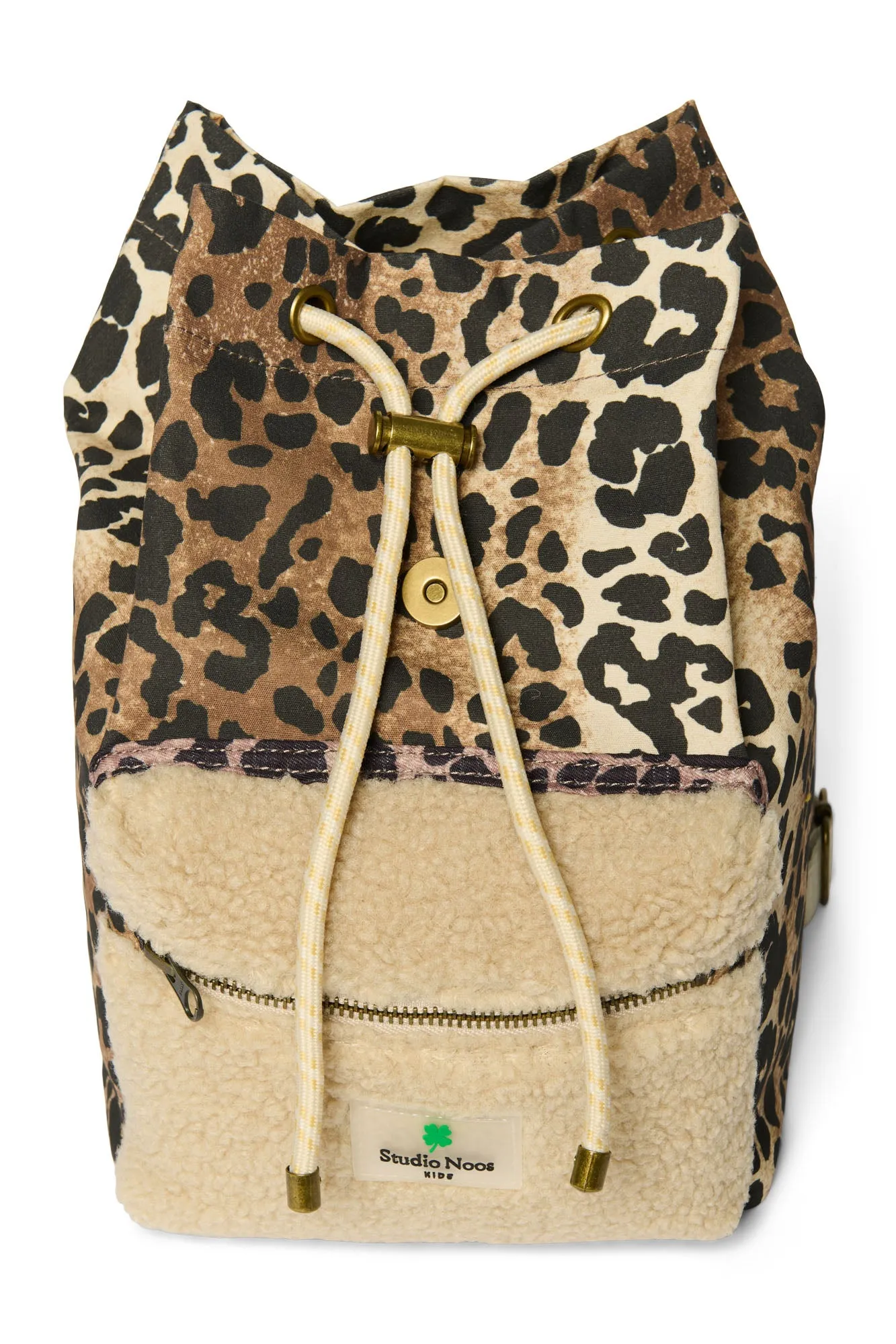 Teddy Leopard Mini Backpack