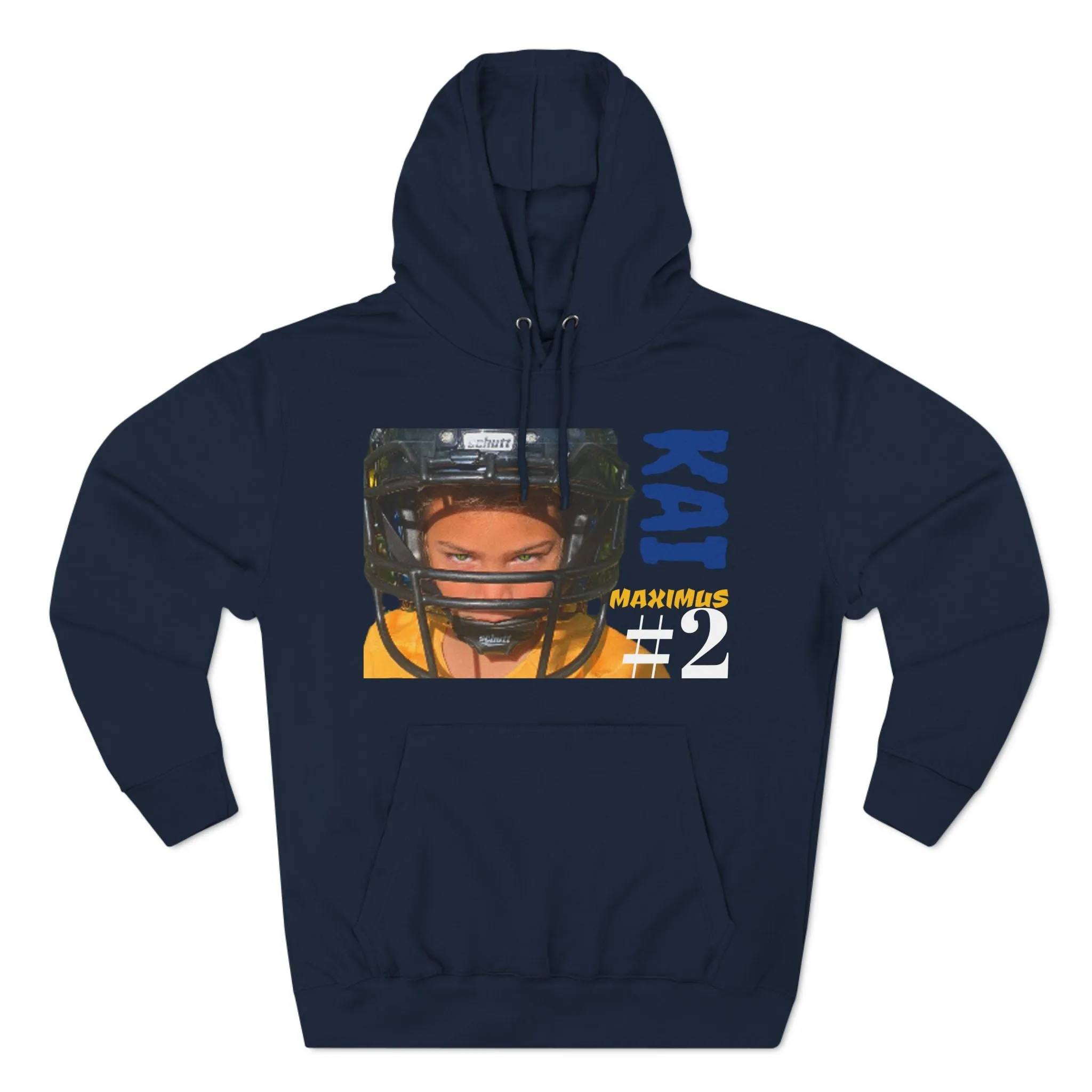 Three-Panel Fleece Hoodie