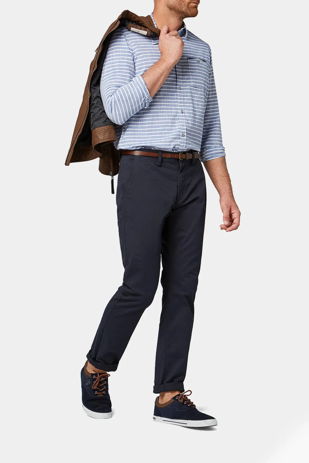 Tom Tailor - Men's Travis Regular Chinos With Belt