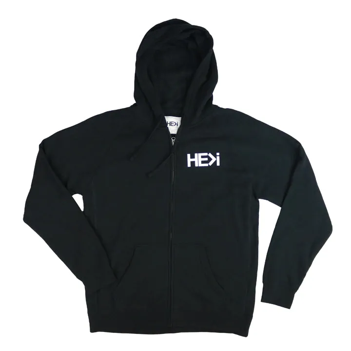 UNISEX LOGO HOODIE IN BLACK