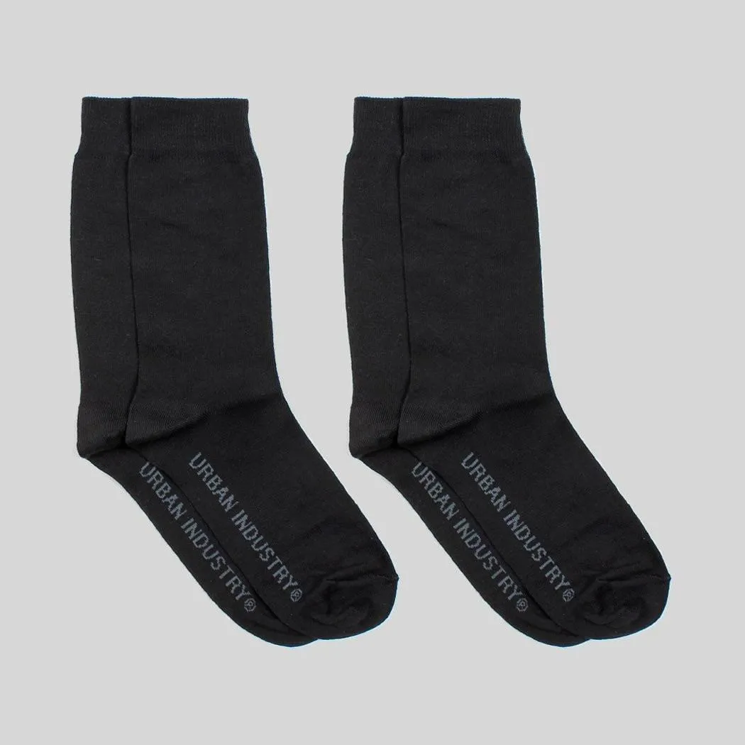 Urban Industry 2 Pack Crew Socks