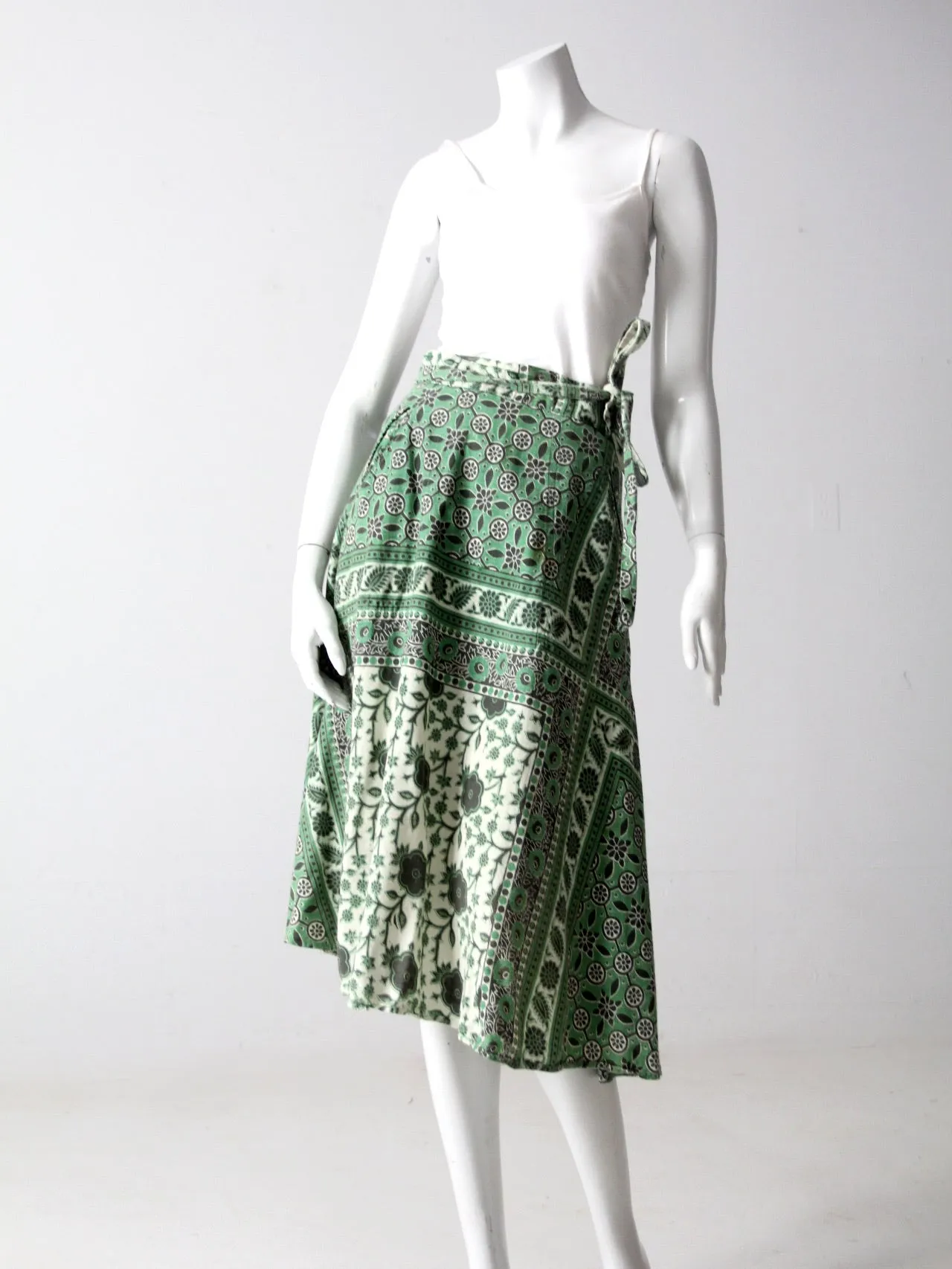 vintage boho wrap skirt