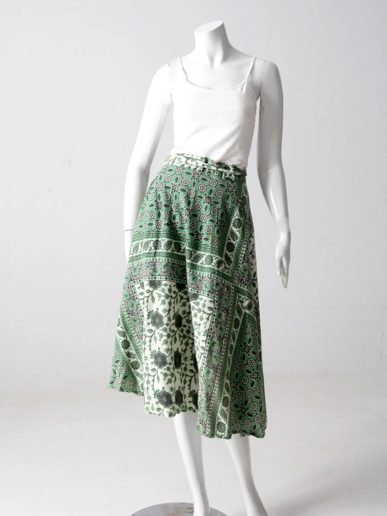 vintage boho wrap skirt