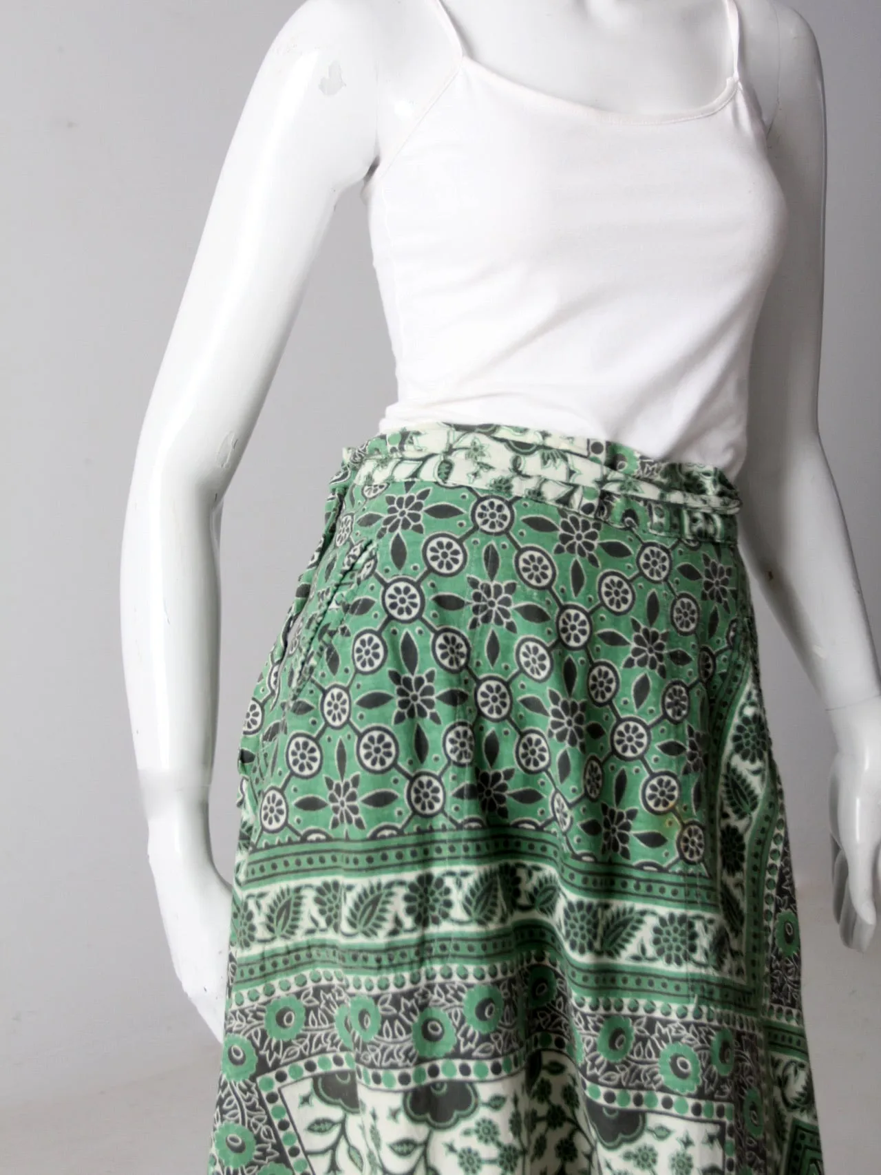 vintage boho wrap skirt