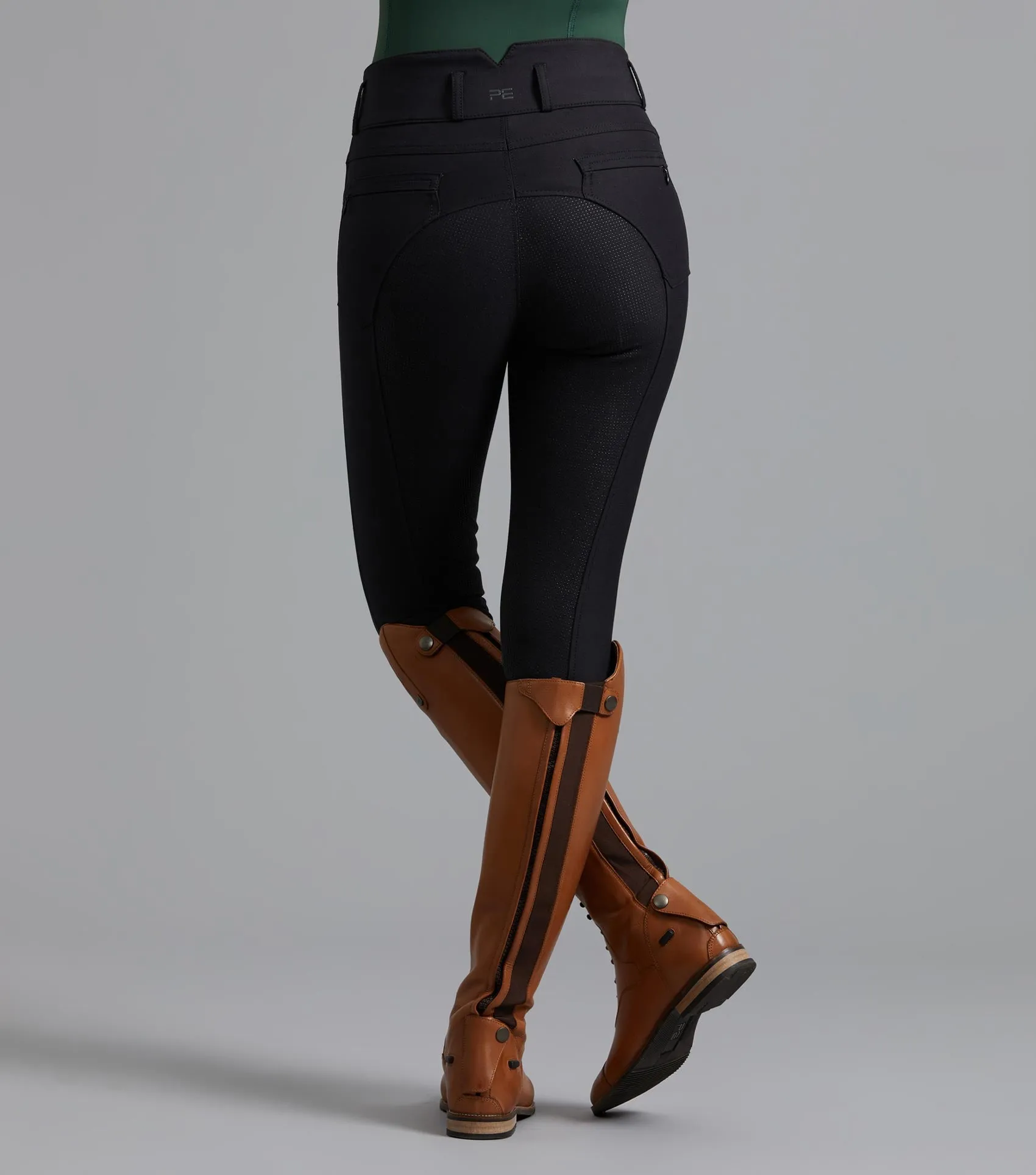 Virtue Ladies Full Seat Gel Riding Breeches Black