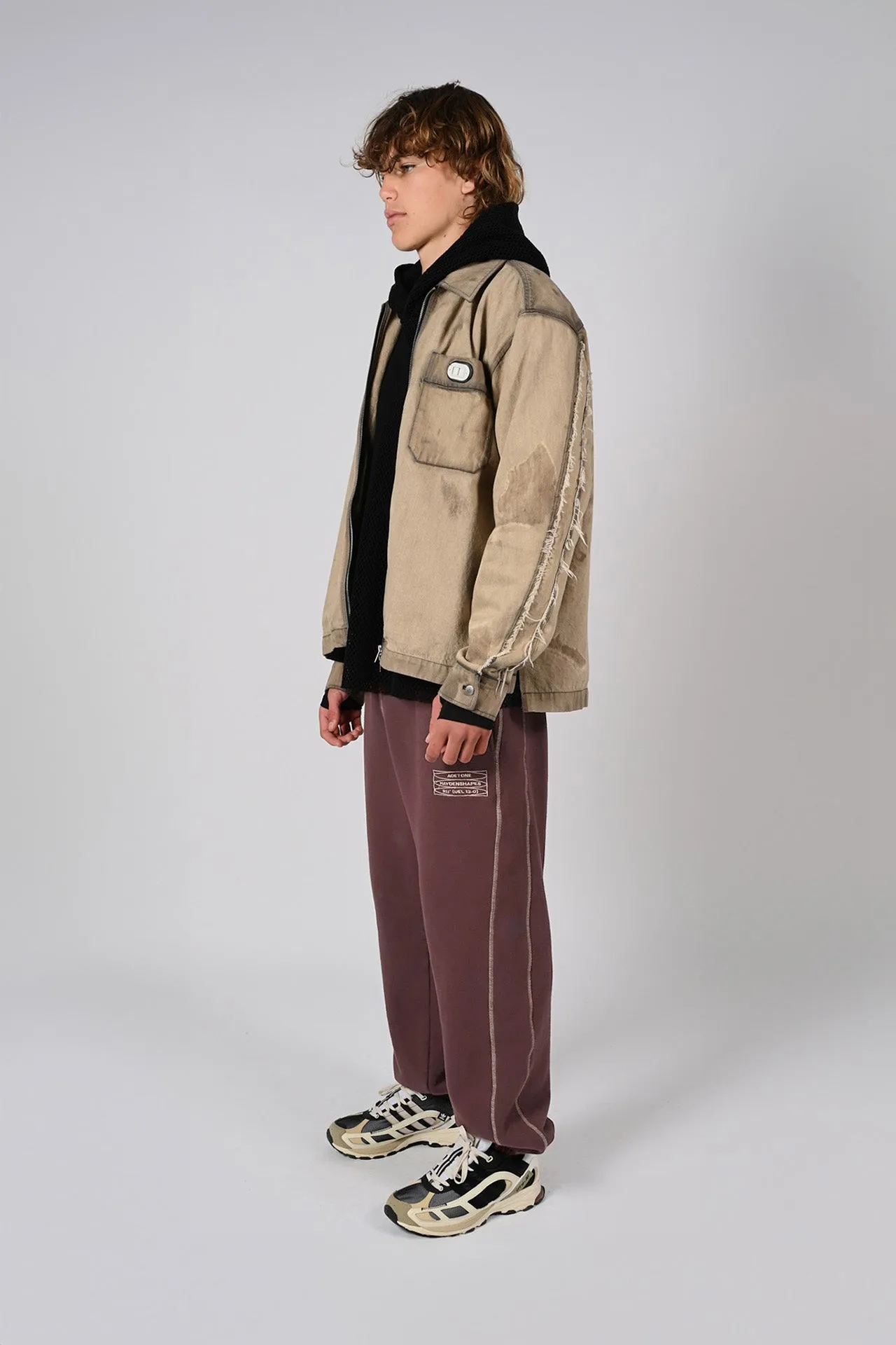 Volume Track Pants - Burgundy