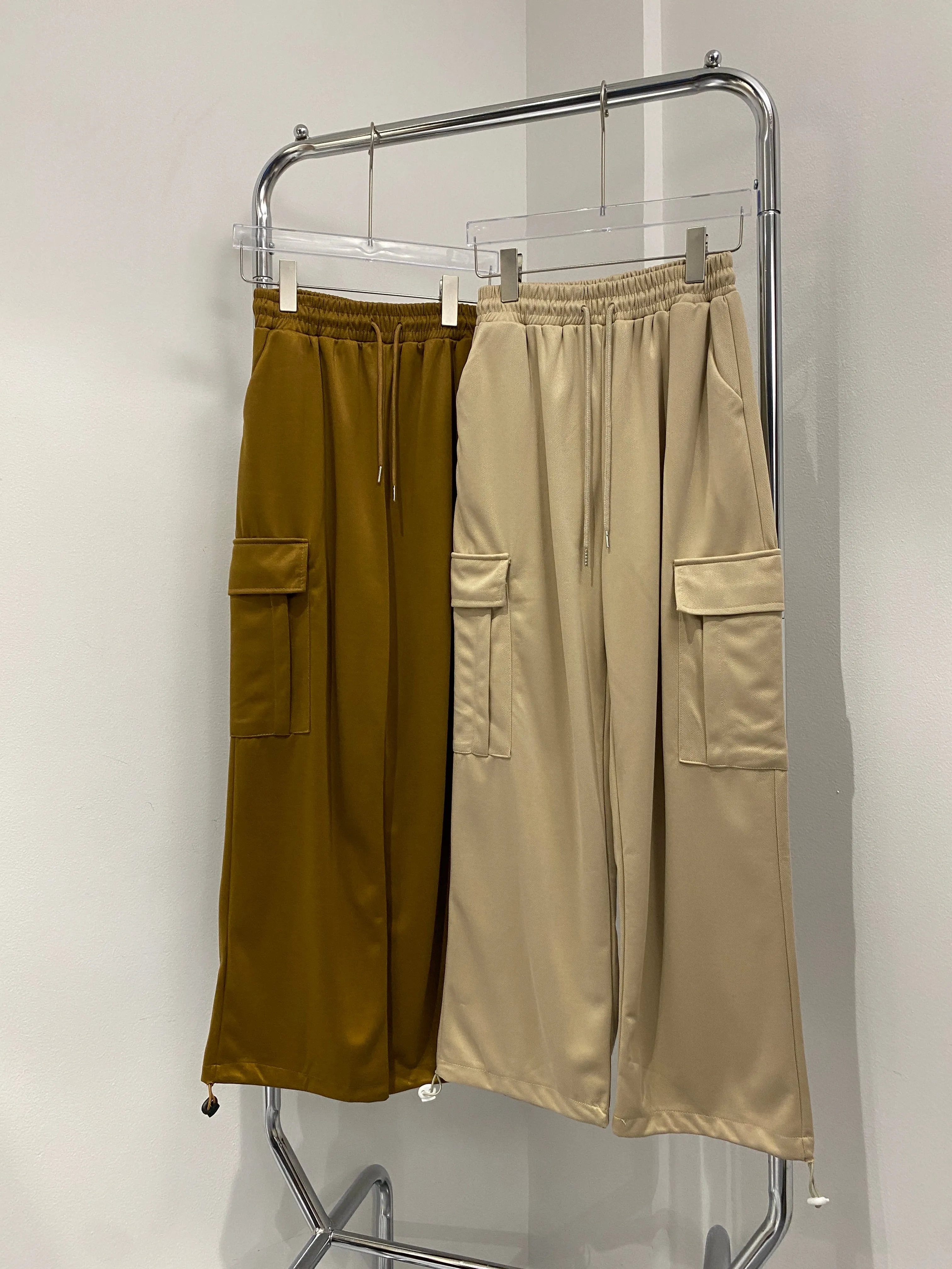 Wide Leg Baggy Sweatpants - Chestnut