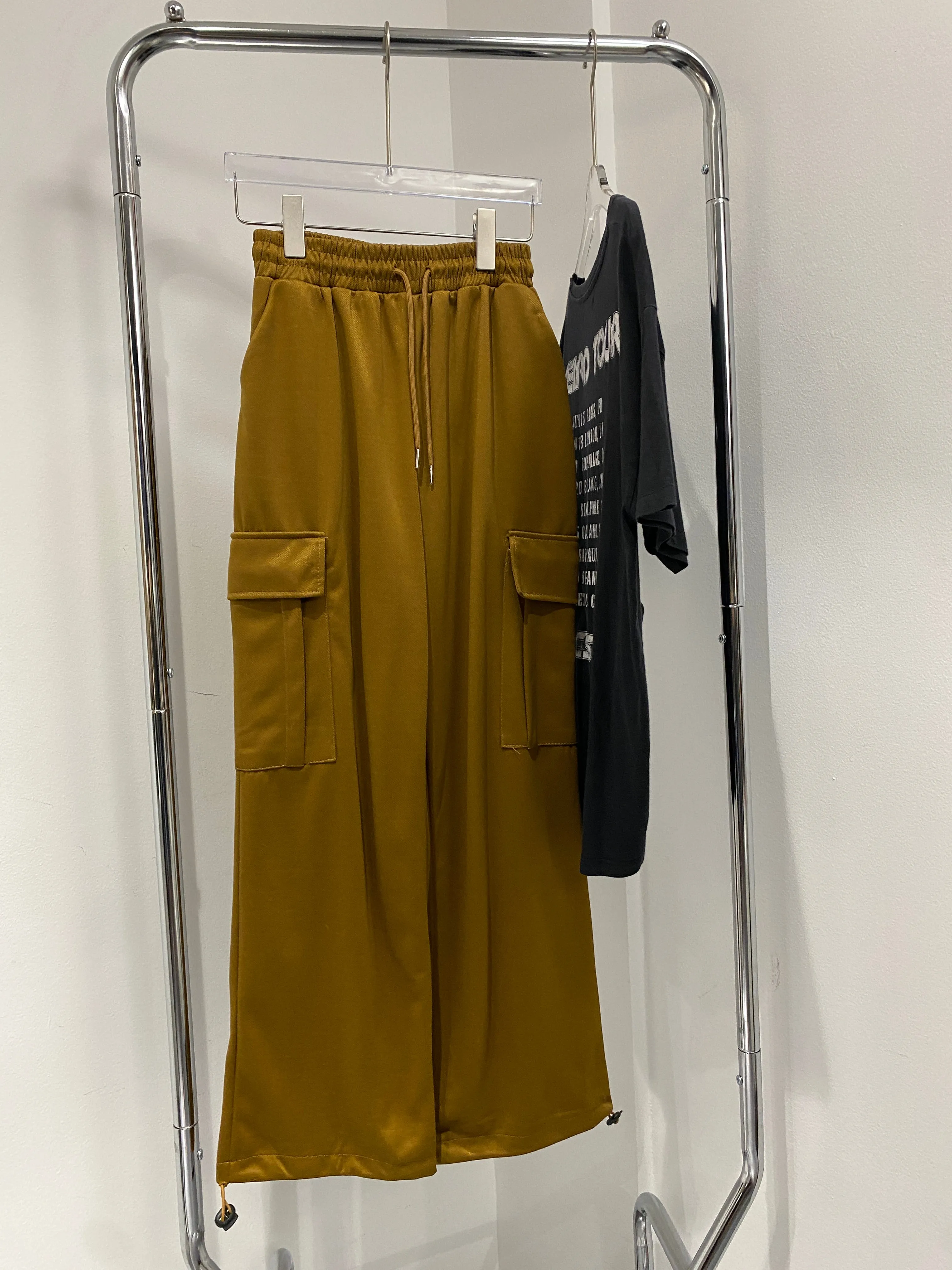 Wide Leg Baggy Sweatpants - Chestnut