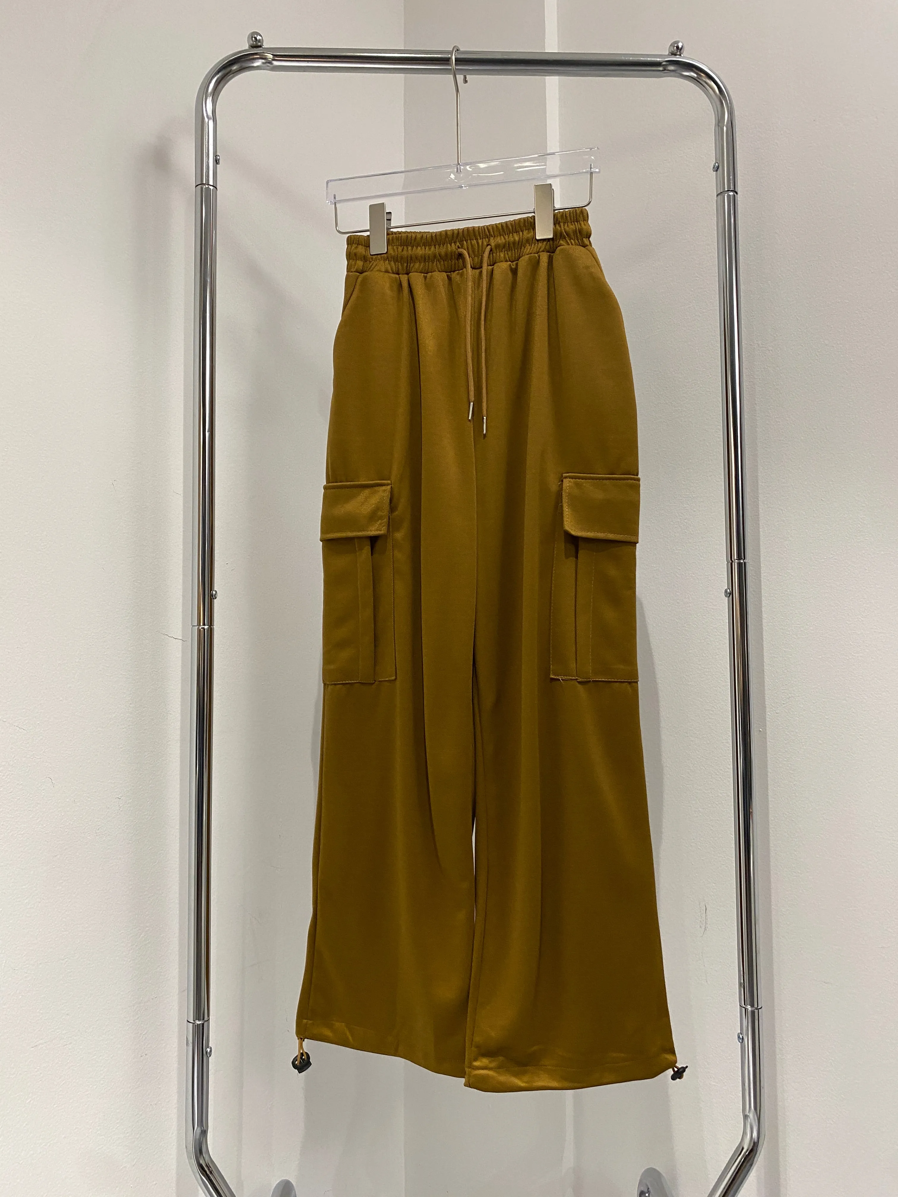 Wide Leg Baggy Sweatpants - Chestnut