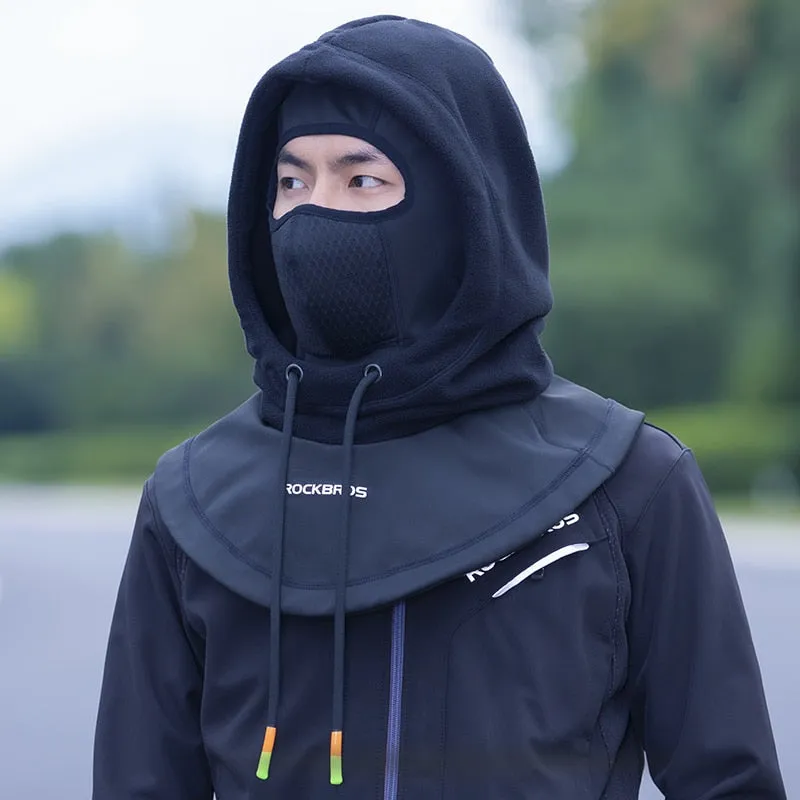 Winter Cycling Face Mask Women Men Hood Balaclava Warm Windproof Ski Mask Fleece Double Layer Motorcycle Scooter Mask