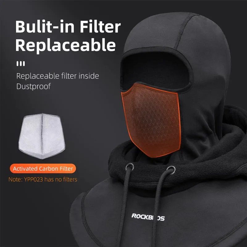 Winter Cycling Face Mask Women Men Hood Balaclava Warm Windproof Ski Mask Fleece Double Layer Motorcycle Scooter Mask