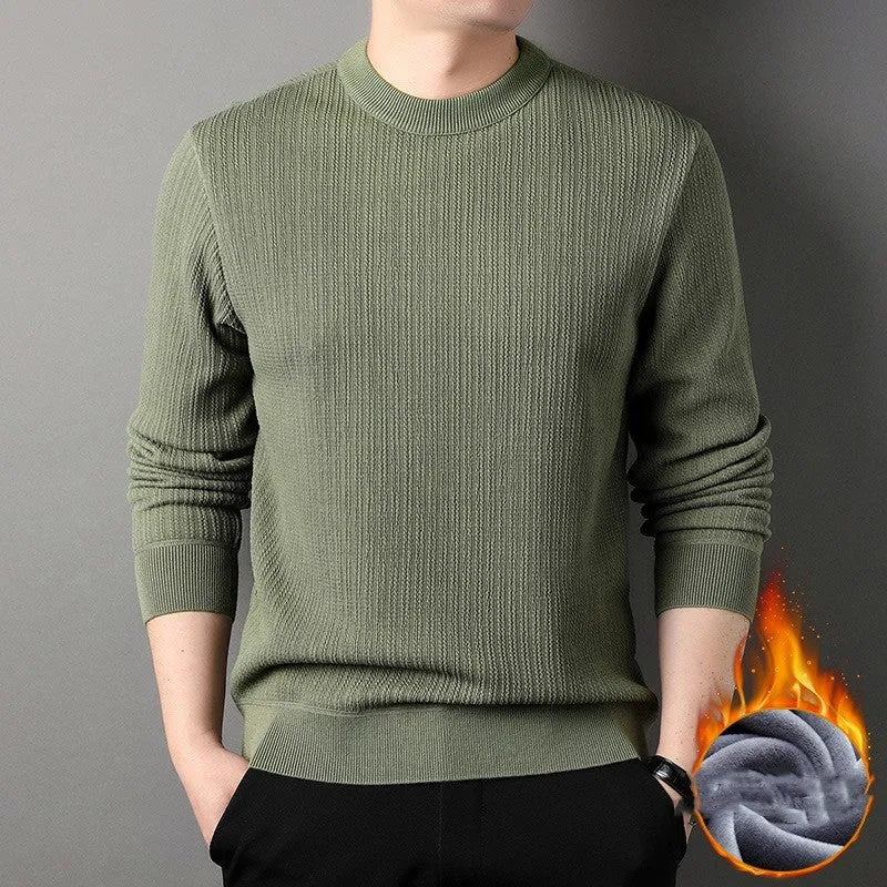 Winter Plush Pullover Sweater For Men