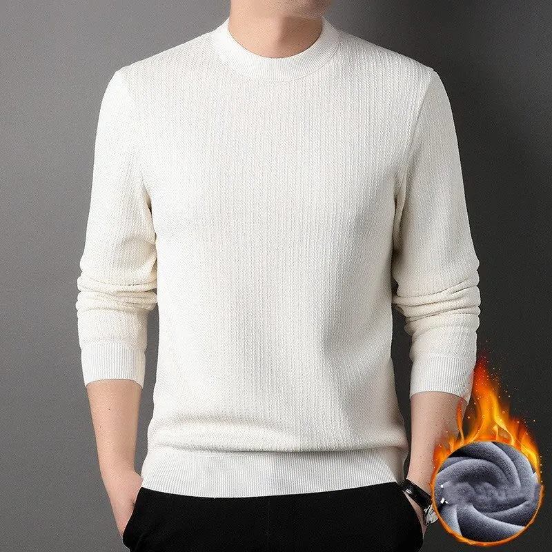 Winter Plush Pullover Sweater For Men