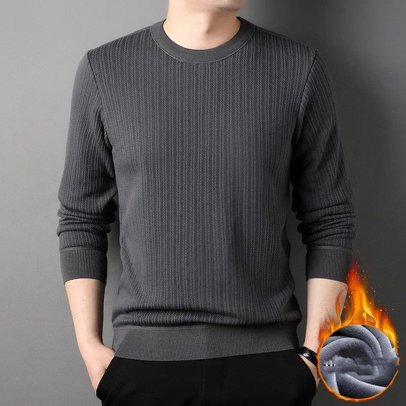 Winter Plush Pullover Sweater For Men