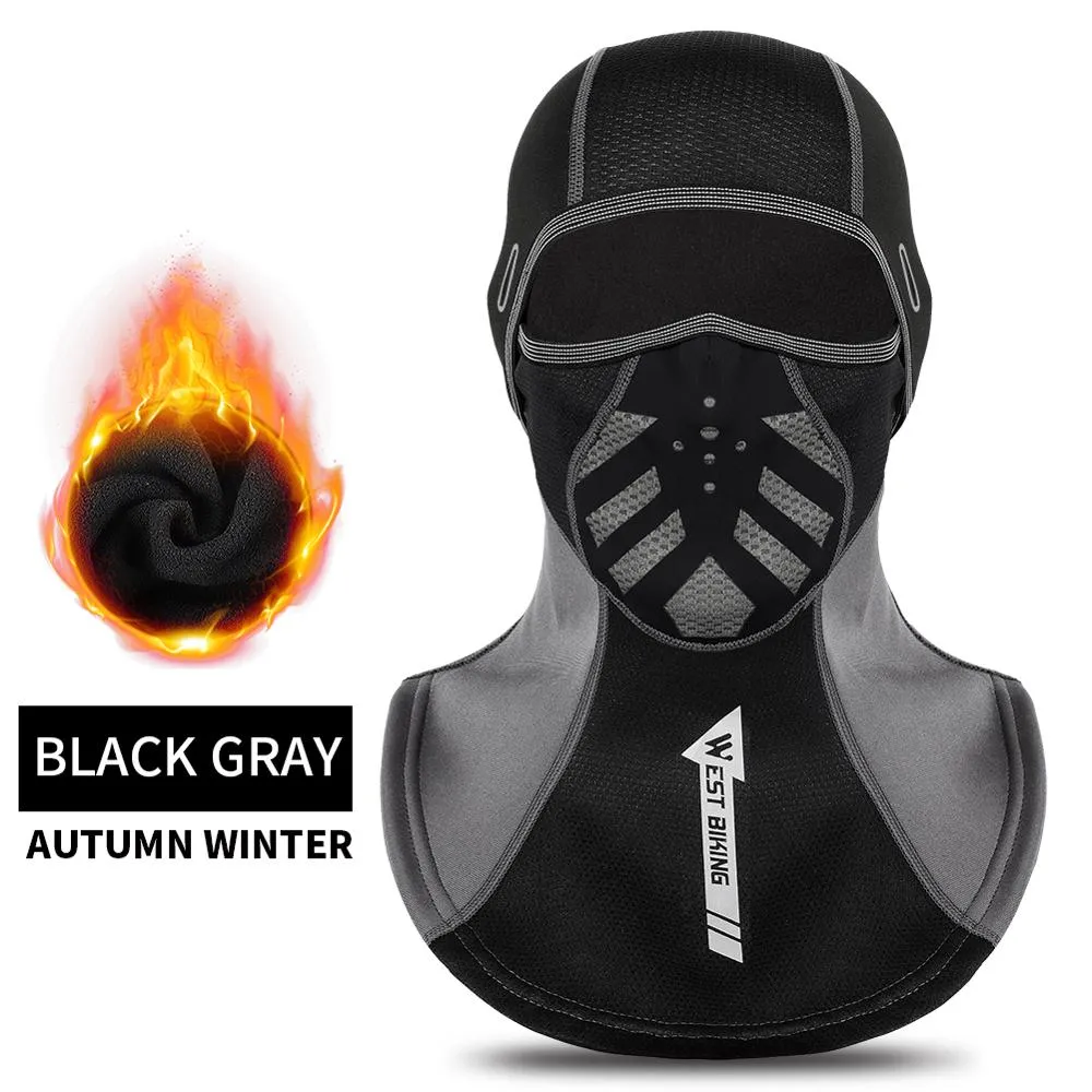 Winter Sport Cycling Cap Reflective Men Women Scarf Balaclava Neck Warmer Ski Bicycle Motorcycle Running Head Cap Hat