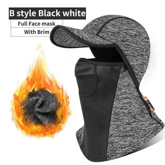 Winter Sport Cycling Cap Reflective Men Women Scarf Balaclava Neck Warmer Ski Bicycle Motorcycle Running Head Cap Hat