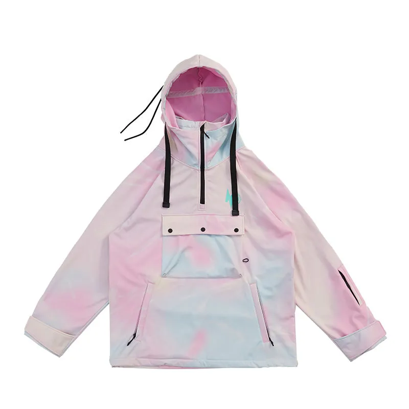 Women's Nobaday Pure Free Tie Dye Fluorspar Anorak Snowboard Jacket