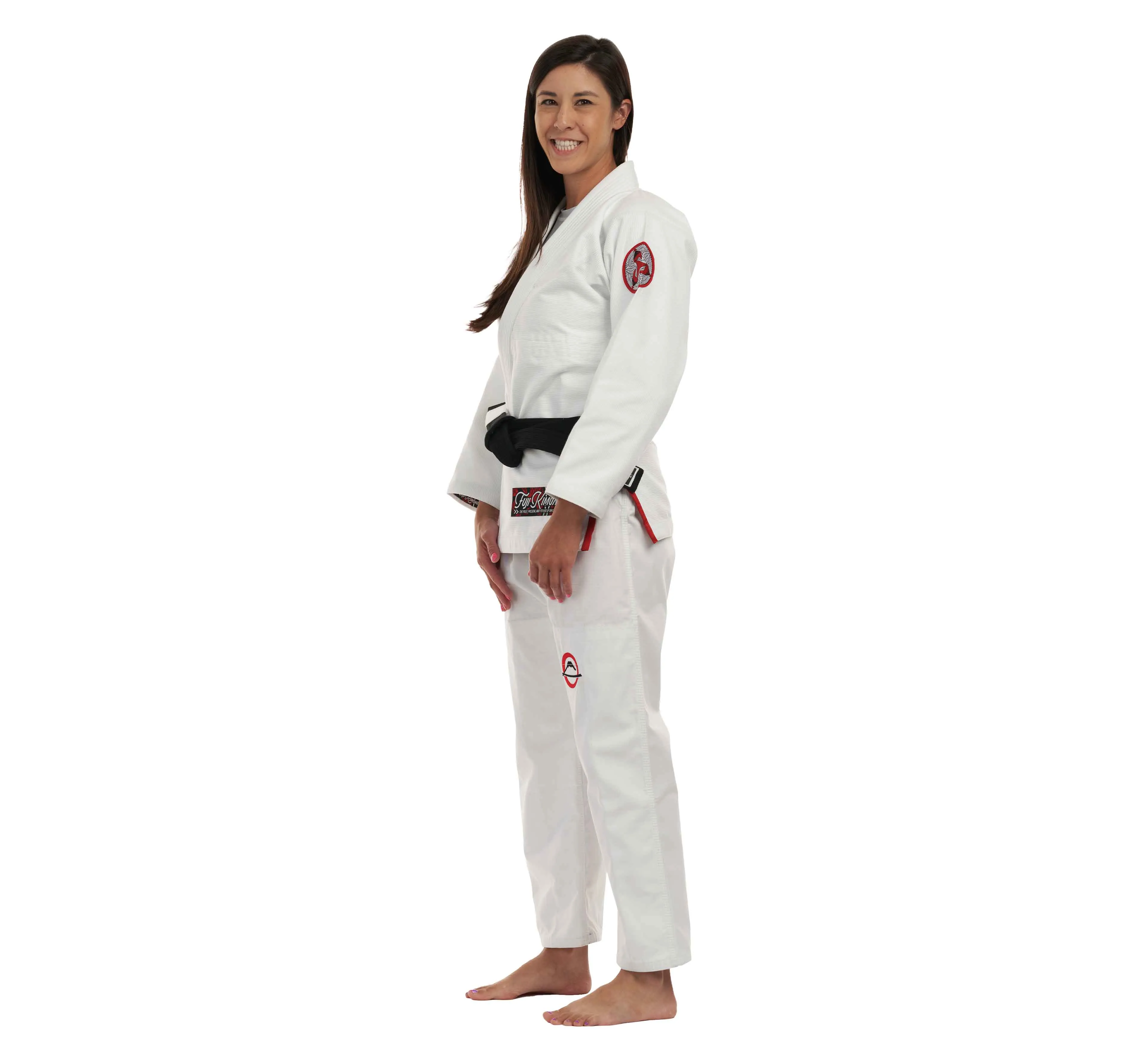 Womens Suparaito BJJ Gi Crane Edition White Red