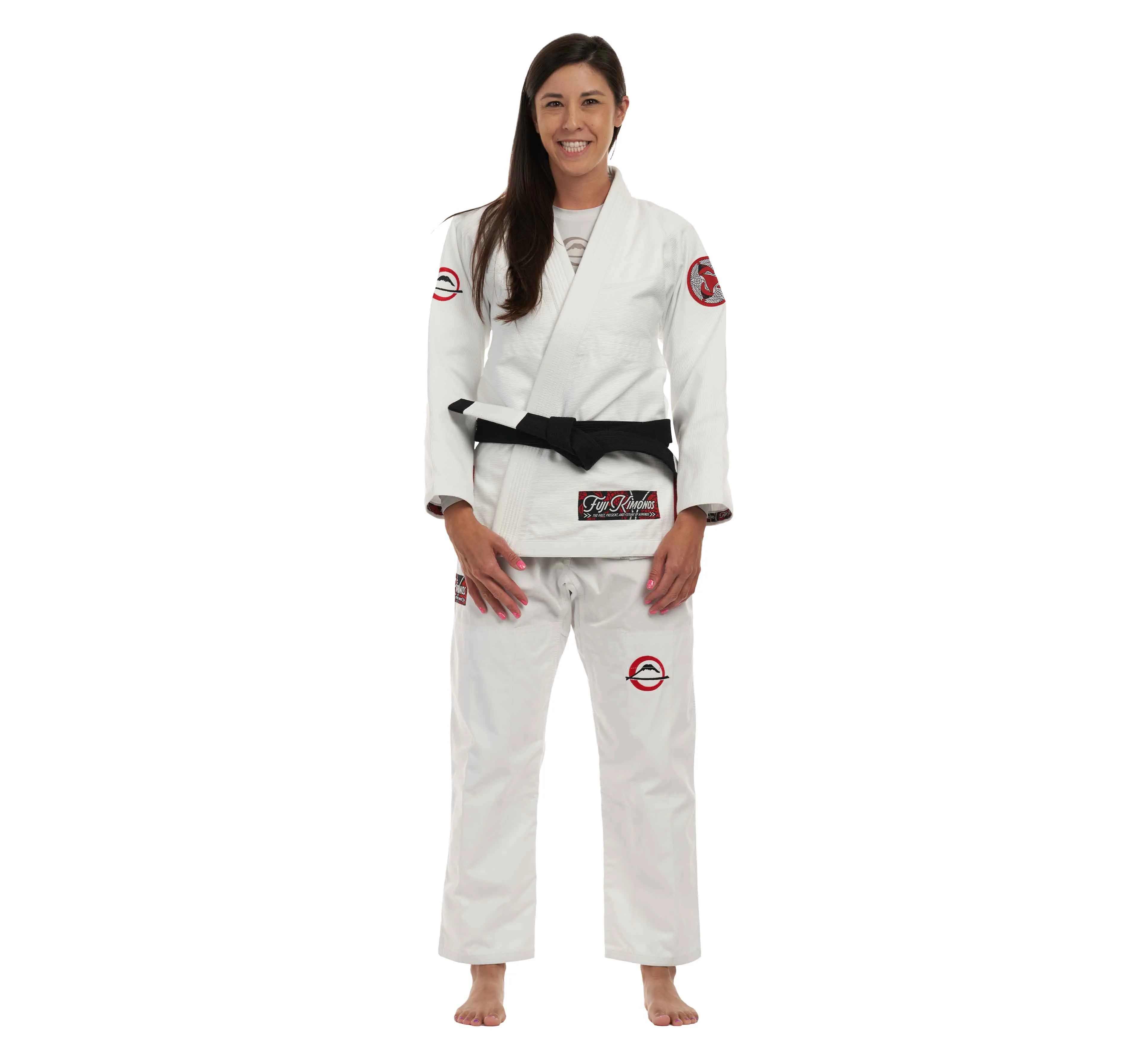 Womens Suparaito BJJ Gi Crane Edition White Red