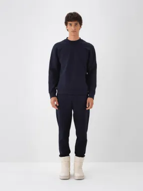 Xint Cotton Basic Navy Sweater