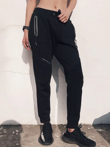 Zip Pocket Pleated Joggers